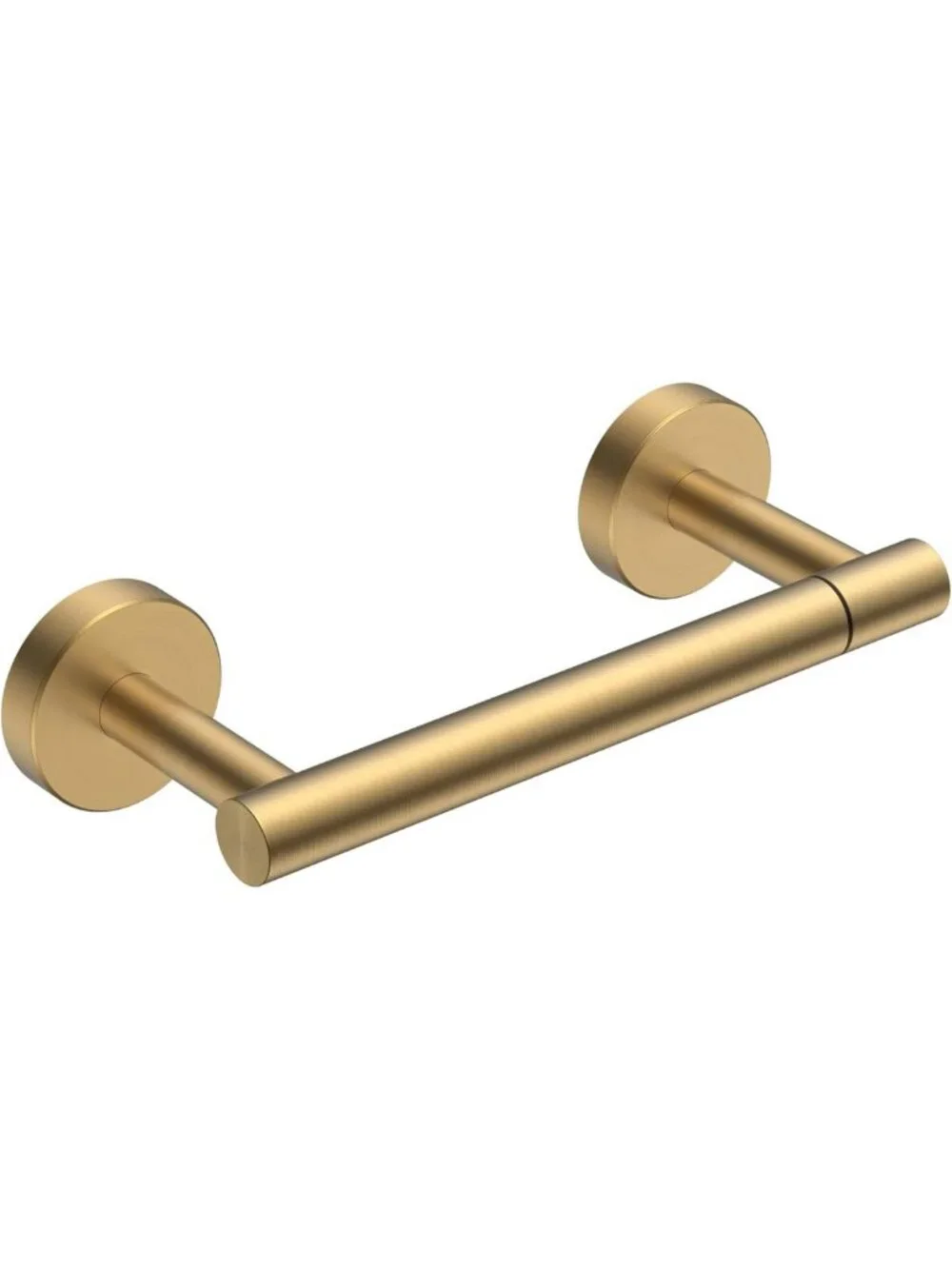 Stylish Wall-Mount Toilet Paper Holder | Brushed Gold | Rustproof Stainless